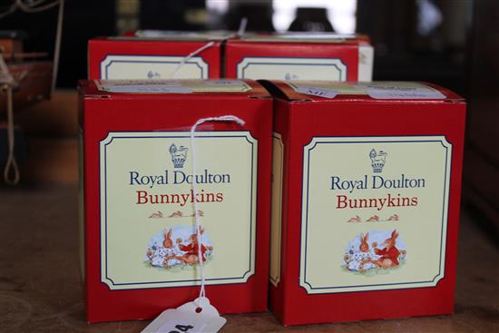 10 Royal Doulton boxed Bunnykins, Sailor, Lawyer, Judge, Nurse, Doctor, Fireman, Businessman, Airman, Flamenco & Ballerina